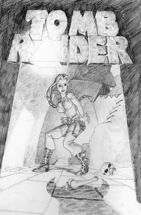 Tomb Raider 1996 Conceptual Artwork