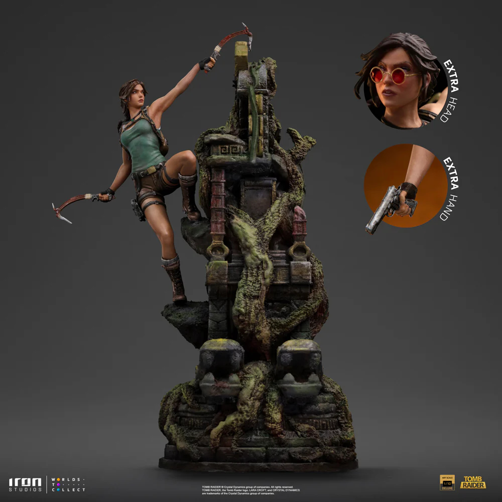 Lara Croft Deluxe Tomb Raider Art Scale 1/10 statue from Iron Studios