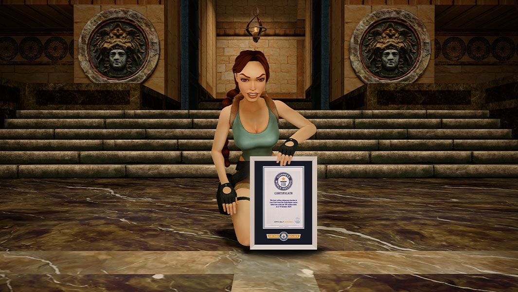 Lara Croft, Guinness World Records, Crystal Dynamics