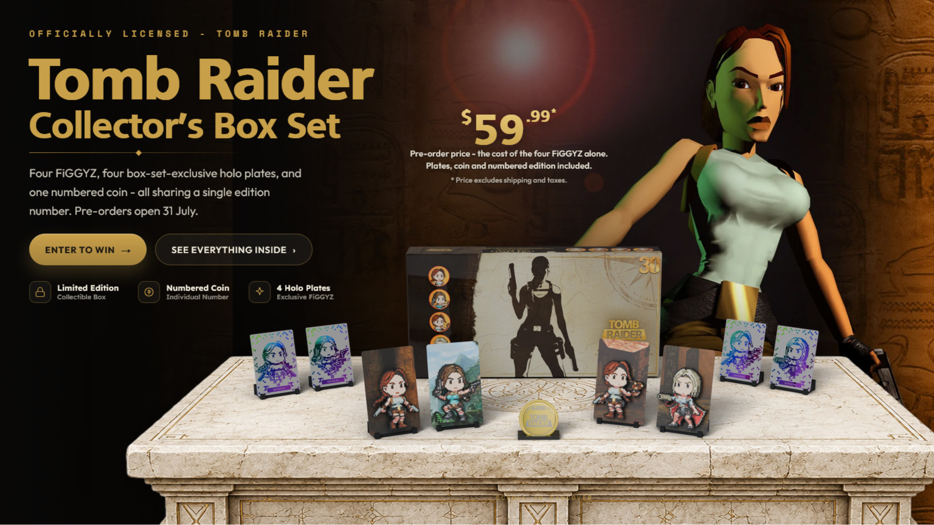 FiGGYZ, Lara Croft, Tomb Raider, Crystal Dynamics