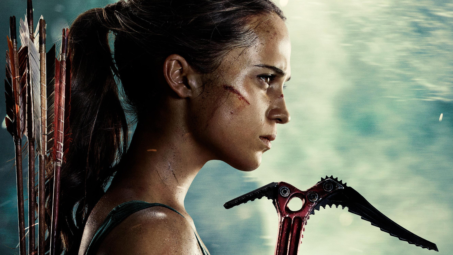 Alicia Vikander as Lara Croft in Tomb Raider