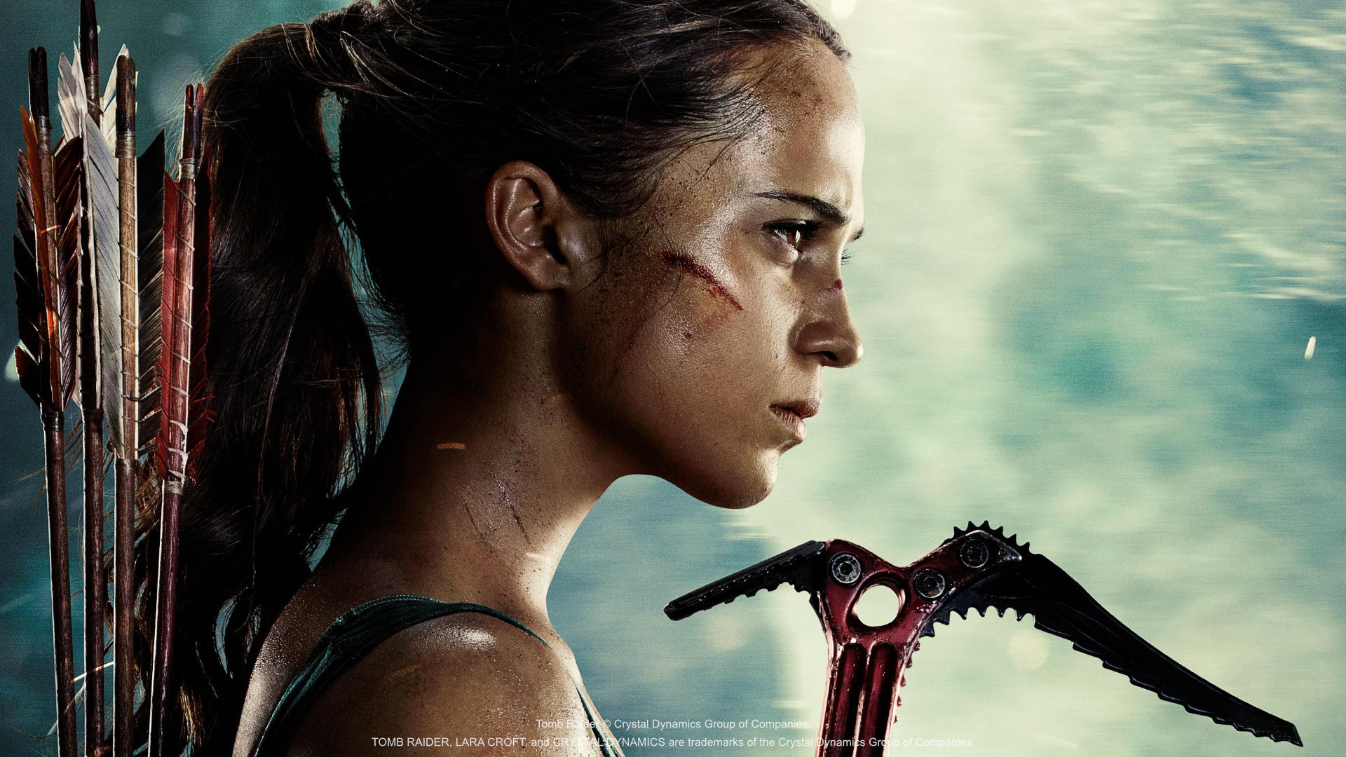 Alicia Vikander as Lara Croft in Tomb Raider