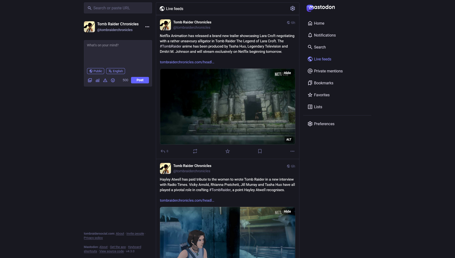 Lara Croft in Tomb Raider