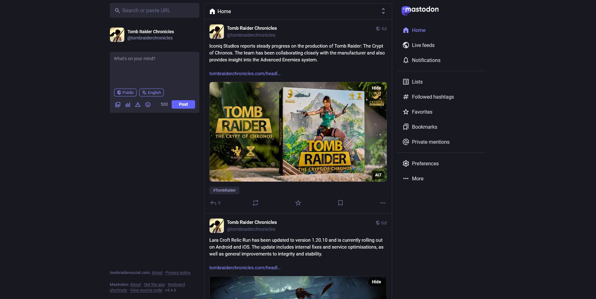 Tomb Raider Social