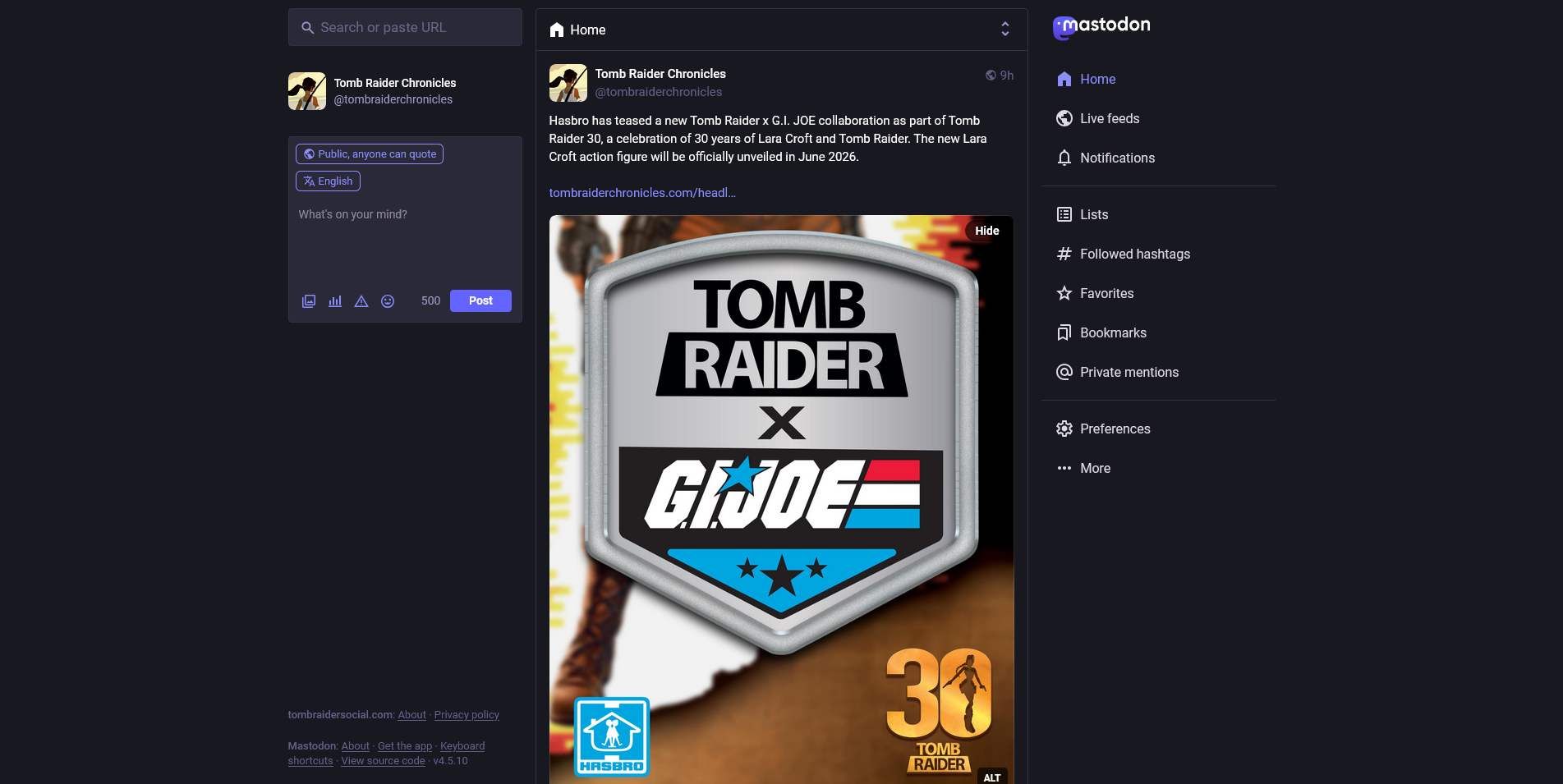 Tomb Raider Social