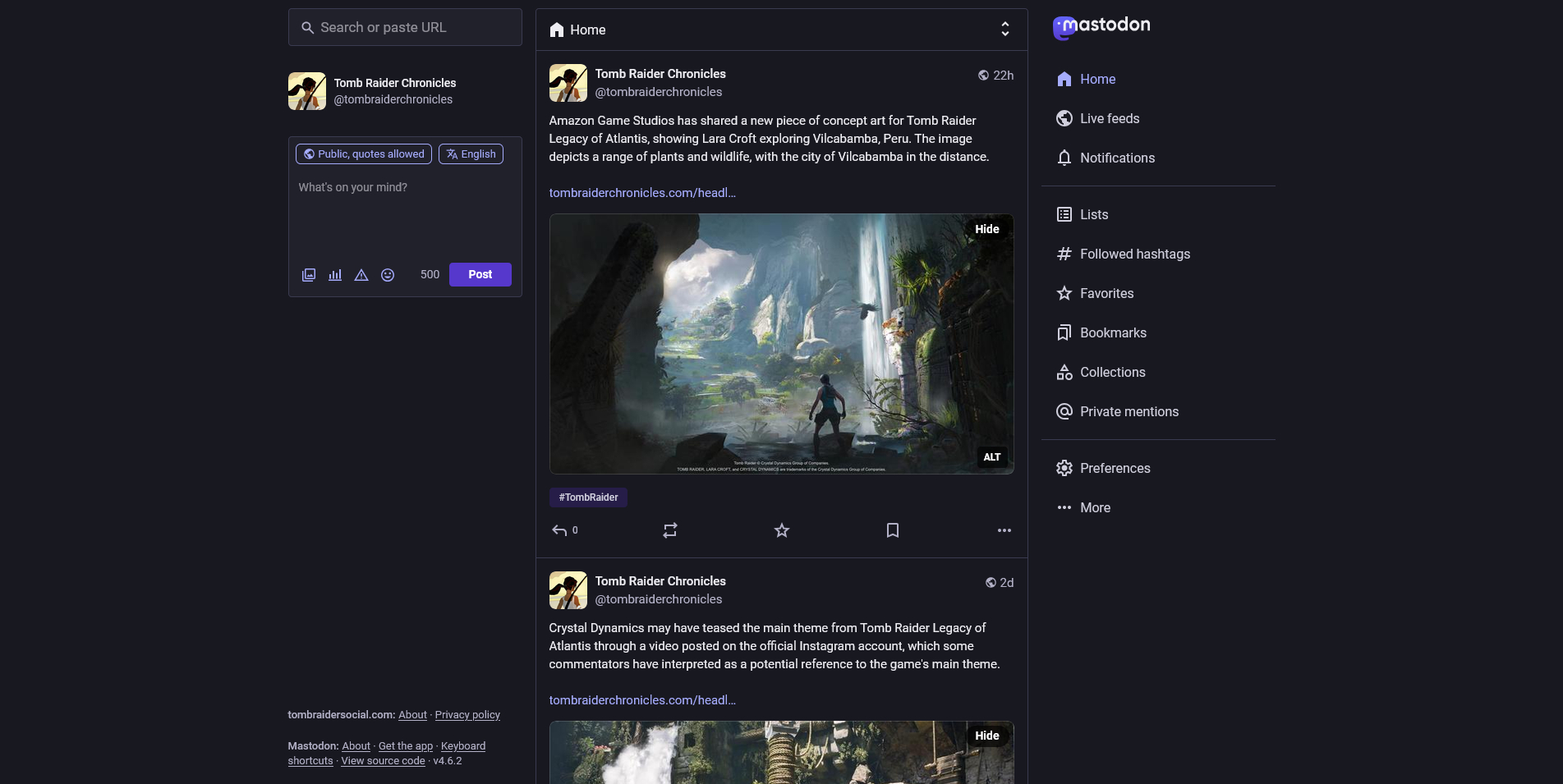 Tomb Raider Social
