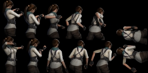 Lara Croft Reflections Animation Artwork