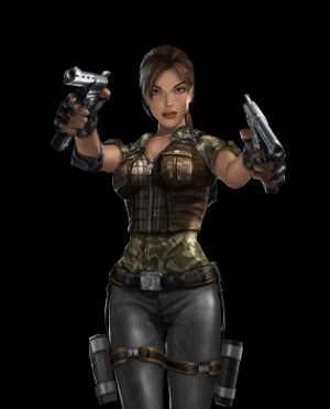 Lara Croft Reflections Card Artwork
