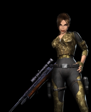 Lara Croft Reflections Card Artwork