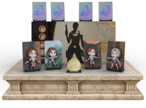 Figgyz Tomb Raider Collectors Box Set Holo Plate Numbered Coin