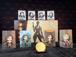 Figgyz Tomb Raider Collectors Box Set Holo Plate Numbered Coin