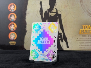 Figgyz Tomb Raider Collectors Box Set Holo Plate Numbered Coin