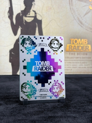 Figgyz Tomb Raider Collectors Box Set Holo Plate Numbered Coin