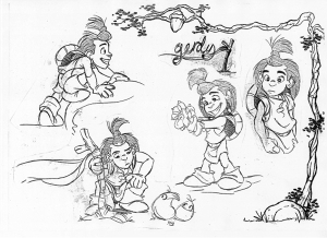 Herdy Gerdy from Core Design Conceptual Artwork