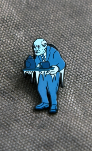 Insert Coin Winston Enamel Pin