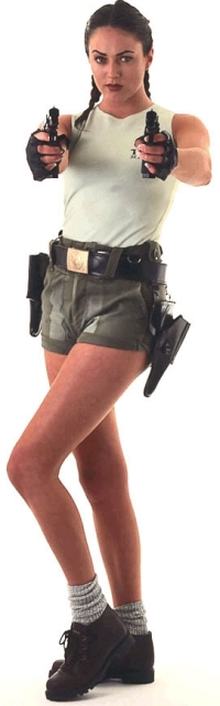 Natalie Cook as Lara Croft