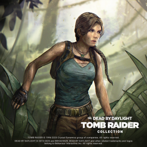 Lara Croft Tomb Raider Dead by Daylight Crossover Artwork