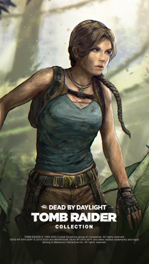 Lara Croft Tomb Raider Dead by Daylight Crossover Artwork