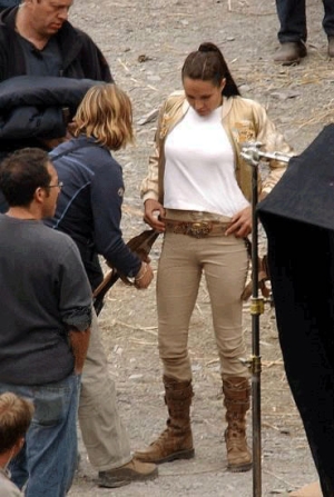 Lara Croft Tomb Raider The Cradle Of Life starring Angelina Jolia On Set Photos