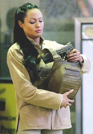 Lara Croft Tomb Raider The Cradle Of Life starring Angelina Jolia On Set Photos