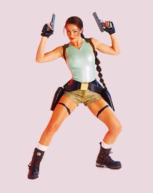Lara Croft Models Nell McAndrew Lara Croft Photoshoot