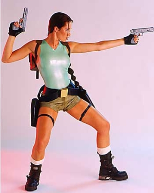 Lara Croft Models Nell McAndrew Lara Croft Photoshoot