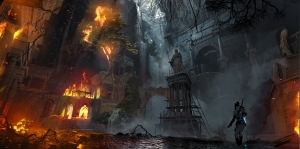 Rise of the Tomb Raider Conceptual Artwork Flooded Archives