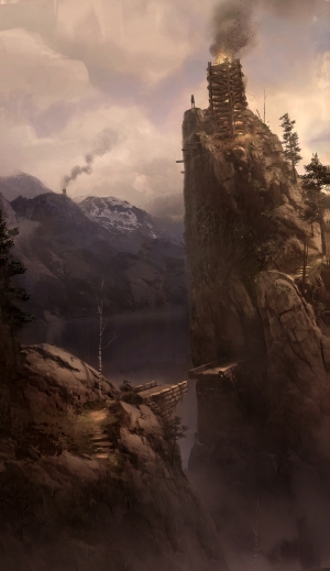 Rise of the Tomb Raider Conceptual Artwork Geothermal Valley