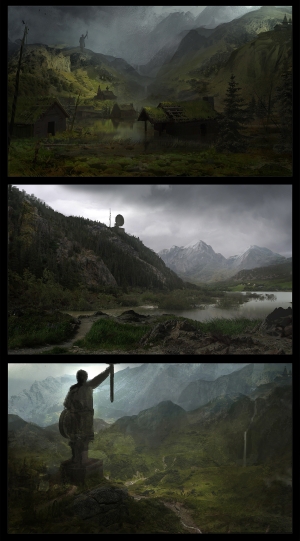 Rise of the Tomb Raider Conceptual Artwork Geothermal Valley
