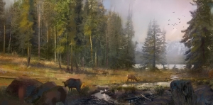 Rise of the Tomb Raider Conceptual Artwork Geothermal Valley