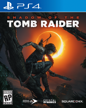 Shadow of the Tomb Raider Box Artwork on Playstation 4