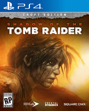 Shadow of the Tomb Raider Box Artwork on Playstation 4