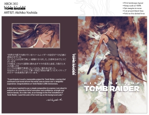 Rise of the Tomb Raider Akihiko Yoshida Signature Artwork for Tomb Raider 25
