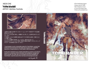 Rise of the Tomb Raider Akihiko Yoshida Signature Artwork for Tomb Raider 25
