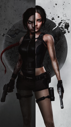 Tomb Raider 25 Signature Artwork Mobile Wallpaper