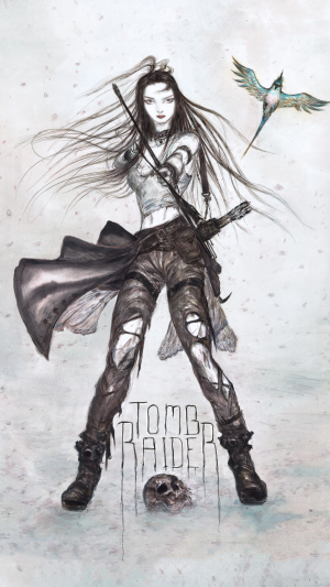 Tomb Raider 25 Signature Artwork Mobile Wallpaper