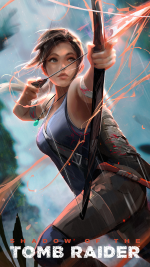 Tomb Raider 25 Signature Artwork Mobile Wallpaper