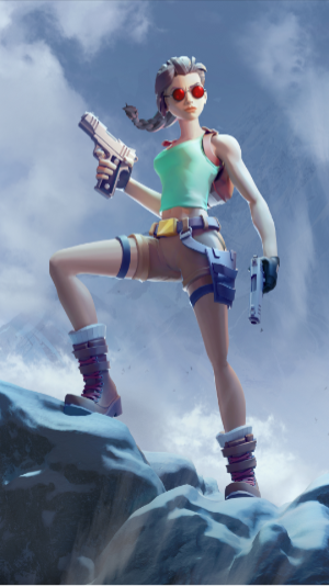 Tomb Raider 25 Signature Artwork Mobile Wallpaper