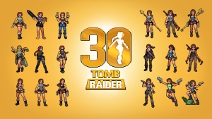 Tomb Raider 30 Lara Croft Pixel Art