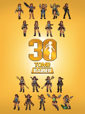 Tomb Raider 30 Lara Croft Pixel Art