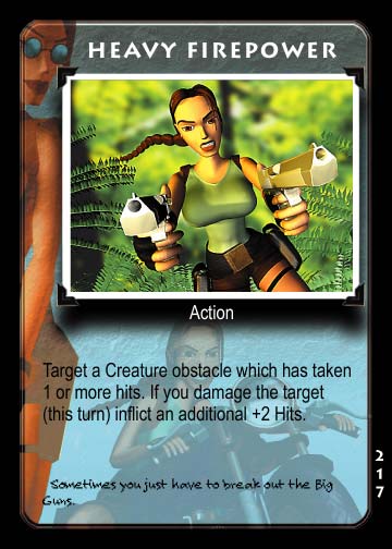 Tomb Raider Collectible Card Game Big Guns