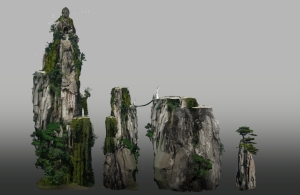 Tomb Raider from Crystal Dynamics Conceptual Artwork Cliffside Village