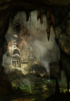 Tomb Raider from Crystal Dynamics Conceptual Artwork Geothermal Cavern