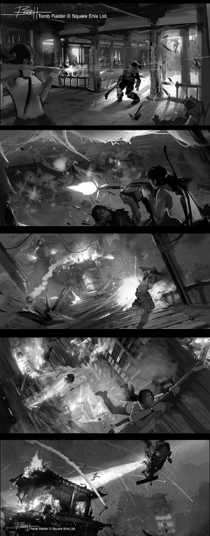 Tomb Raider from Crystal Dynamics Storyboards