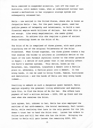 Tomb Raider Game Design Document 1.3 20.3.1995