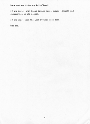 Tomb Raider Game Design Document 1.3 20.3.1995