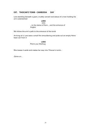 Tomb Raider Game Design Document 1.8 9.5.1996