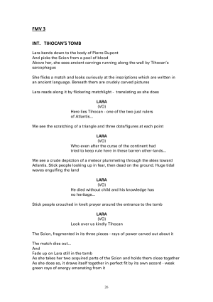 Tomb Raider Game Design Document 1.8 9.5.1996