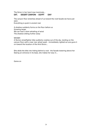 Tomb Raider Game Design Document 1.8 9.5.1996