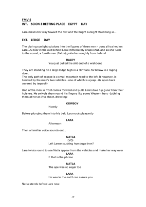 Tomb Raider Game Design Document 1.8 9.5.1996